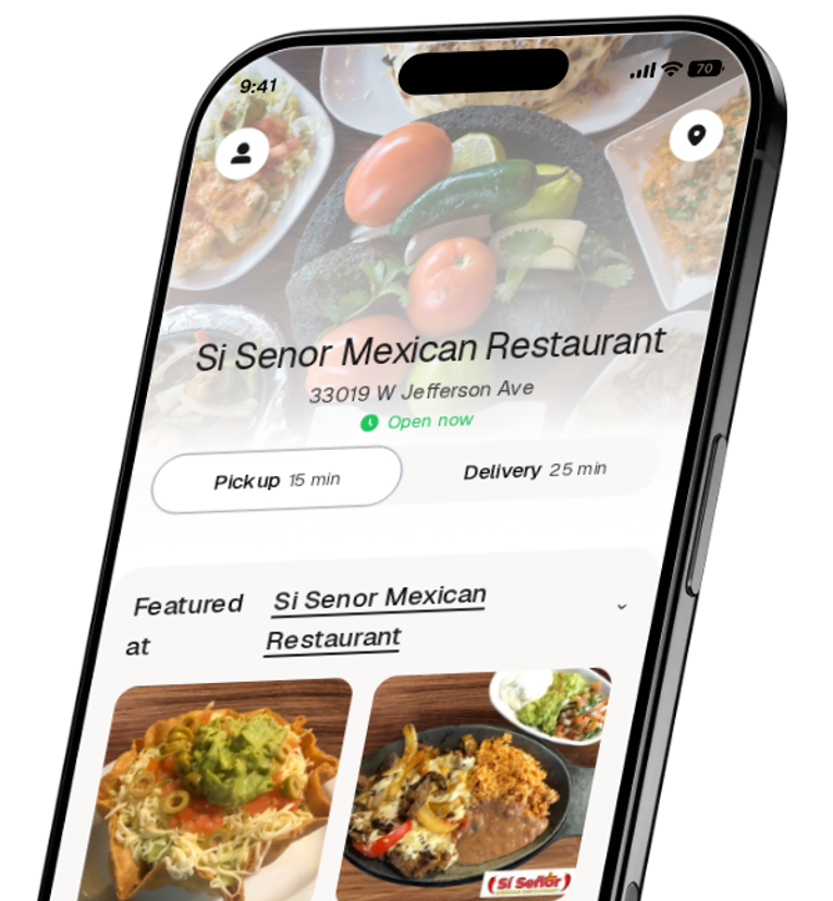 Si Senor Mexican Restaurant app preview