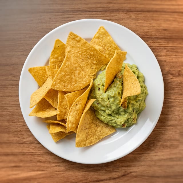 Sm Guacamole with Chips (4oz).